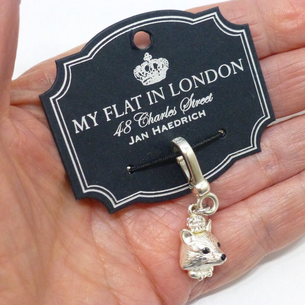 New My Flat in London Tally Ho fox charm silver pendant bracelet purse necklace - Picture 4 of 6